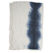 Plaid LEON 100% Lin Tye and Dye Deep Blue - 150x180 - BED AND PHILOSOPHY