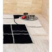 Tapis berbere Sala en coton coloris noir - Impression Lin