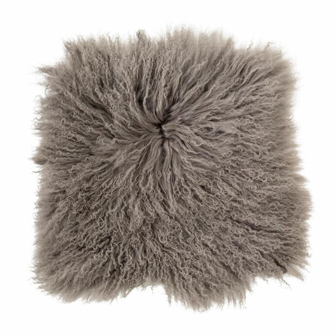   Seat Cover, Gris, Lambskin Mongolian ROBEN - Bloomingville