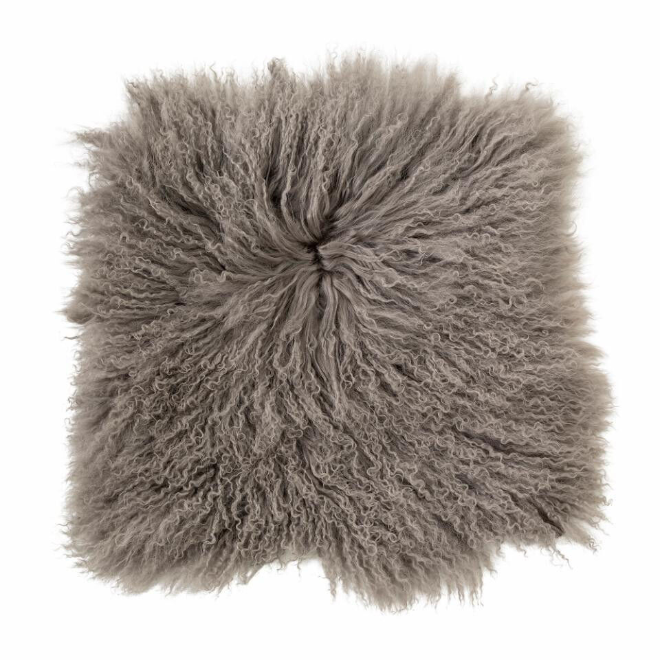  Seat Cover, Gris, Lambskin Mongolian ROBEN - Bloomingville