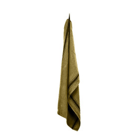 Torchon OLBIA en Lin Lavé - HARMONY HAOMY Couleur:Olive Dimensions:46 x 70