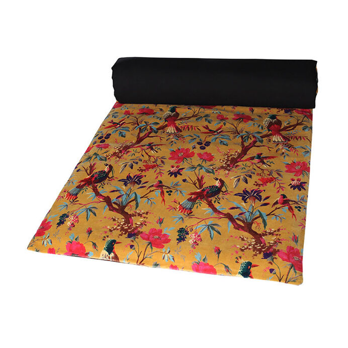 Harmony Textile - Haomy Housse d'Edredon BIRDY en Velours