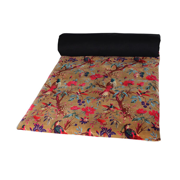 Harmony Textile - Haomy Housse d'Edredon BIRDY en Velours