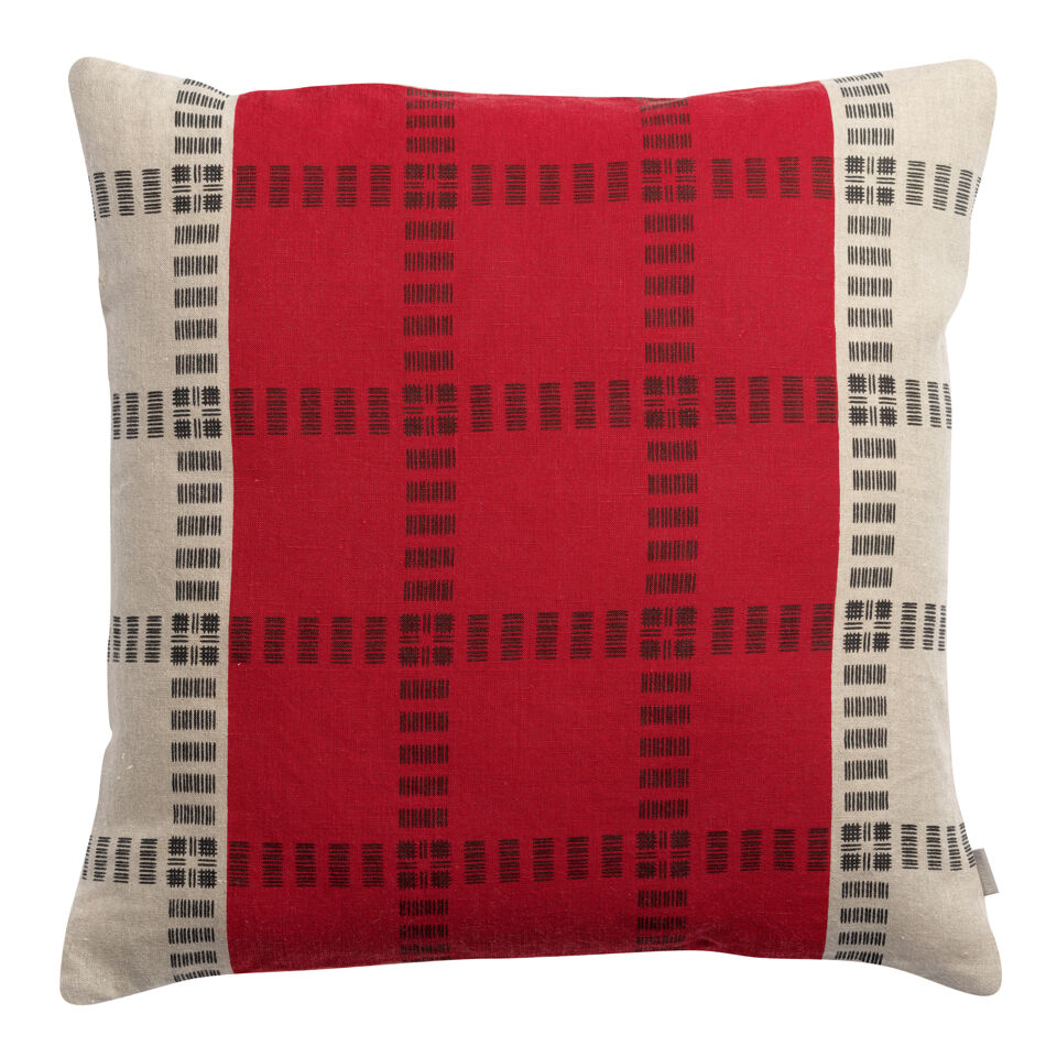 Coussin en lin imprimé Zeff Eden