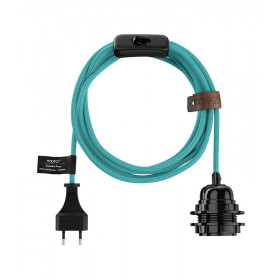 Cordons et fils électriques en tissus E27 avec interrupteur 4,5m (16 coloris) - HOOPZI