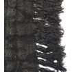 Housse de coussin XL en lin épais brut couleur noir 70x80 WRINKLES - Dareels