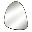 Miroir CODOL Asymétrique - Bord Profond Noir Métal - 56X3X66cm 