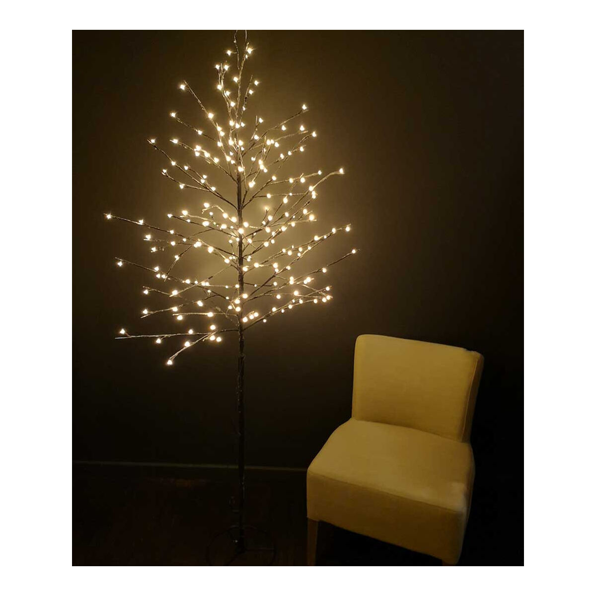 Sapin Lumineux Effet Enneigé ALEX 480 Leds - Taille 210cm Slim - SI