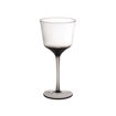 Verre à vin Blanc sur Pied Fumé JOHN'S - Diam 8,5 x H 18,5 cm- POMAX