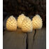 Pommes de Pin CLARA Lumineuse à Led avec Programmateur (set de 4) - H.7,5 cm -SIRIUS