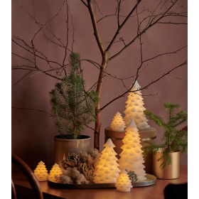 Sapin de Noël CARLA Lumineux à Led avec Programmateur - H.19 cm - SIRIUS