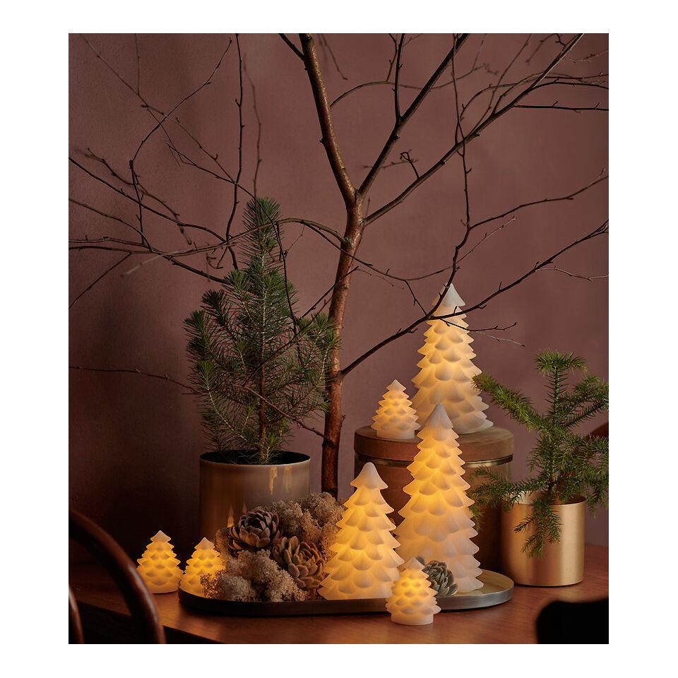 Sapin de Noël CARLA Lumineux à Led avec Programmateur - H.23 cm - SIRIUS