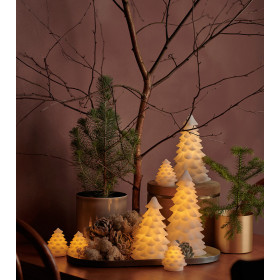 Sapin de Noël CARLA Lumineux à Led avec Programmateur - H.23 cm - SIRIUS