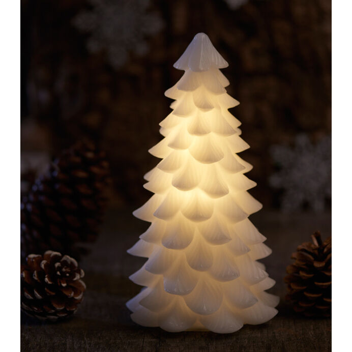 Sapin de Noël CARLA Lumineux à Led avec Programmateur - H.23 cm  