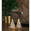 Sapin de Noël LUCY Lumineux à Led en Verre (Set de 2) - H.9 cm  