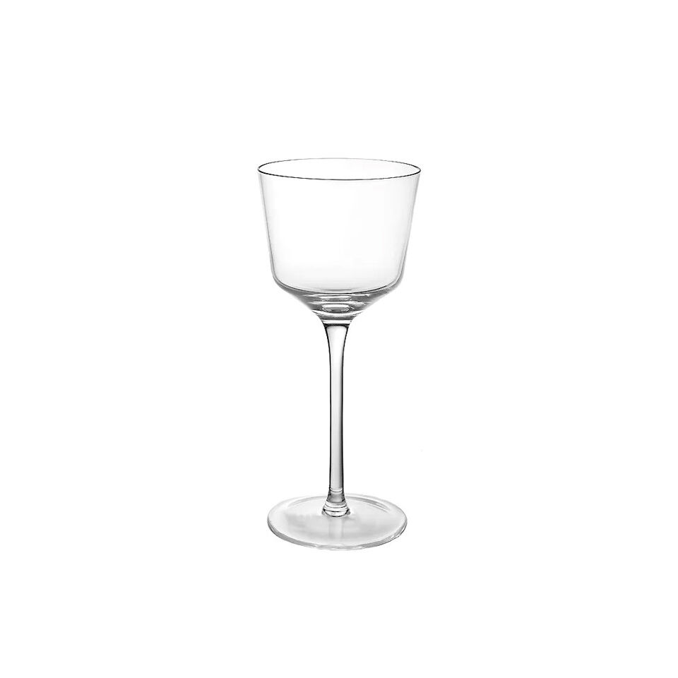 Verre à vin Blanc sur Pied Transparent JOHN'S - Diam 8,5 x H 18,5 cm- POMAX
