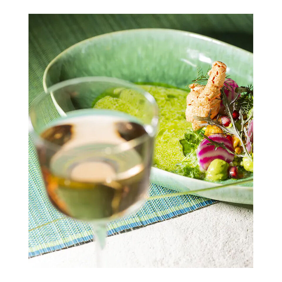 Verre à vin Blanc sur Pied Transparent JOHN'S - Diam 8,5 x H 18,5 cm- POMAX