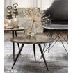Table Basse TOROLA Gigogne sur 3 Pieds en Métal Aspect Bronze - Light & Living